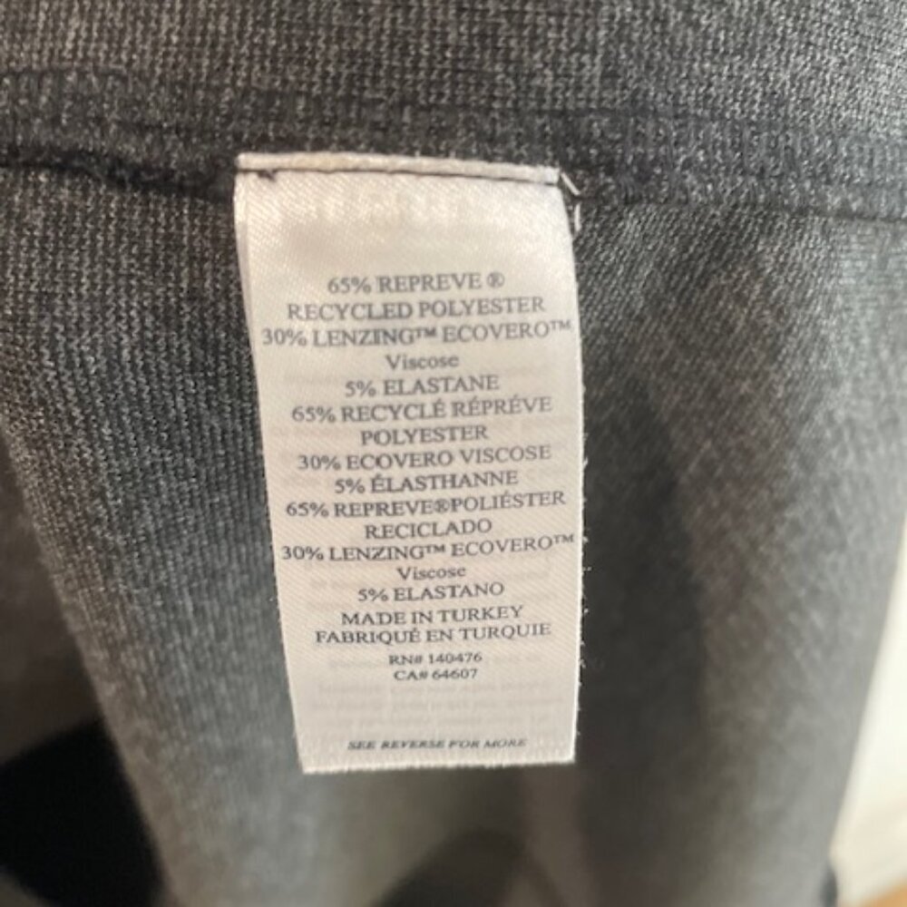 Faherty Legend Heathered Black Twill Sweater Dress XXS - Picture 4 of 9